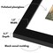 Americanflat Poster Frame with Mat - Large Picture Frame - Polished Plexiglass Cover - Hanging Hardware for Horizontal and Vertical Display - Black